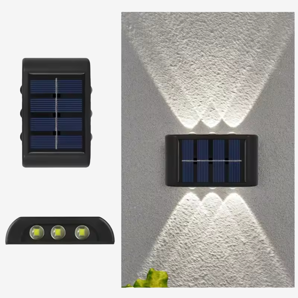 Lumine Solar Deco - Luminária de Parede LED com Energia Solar