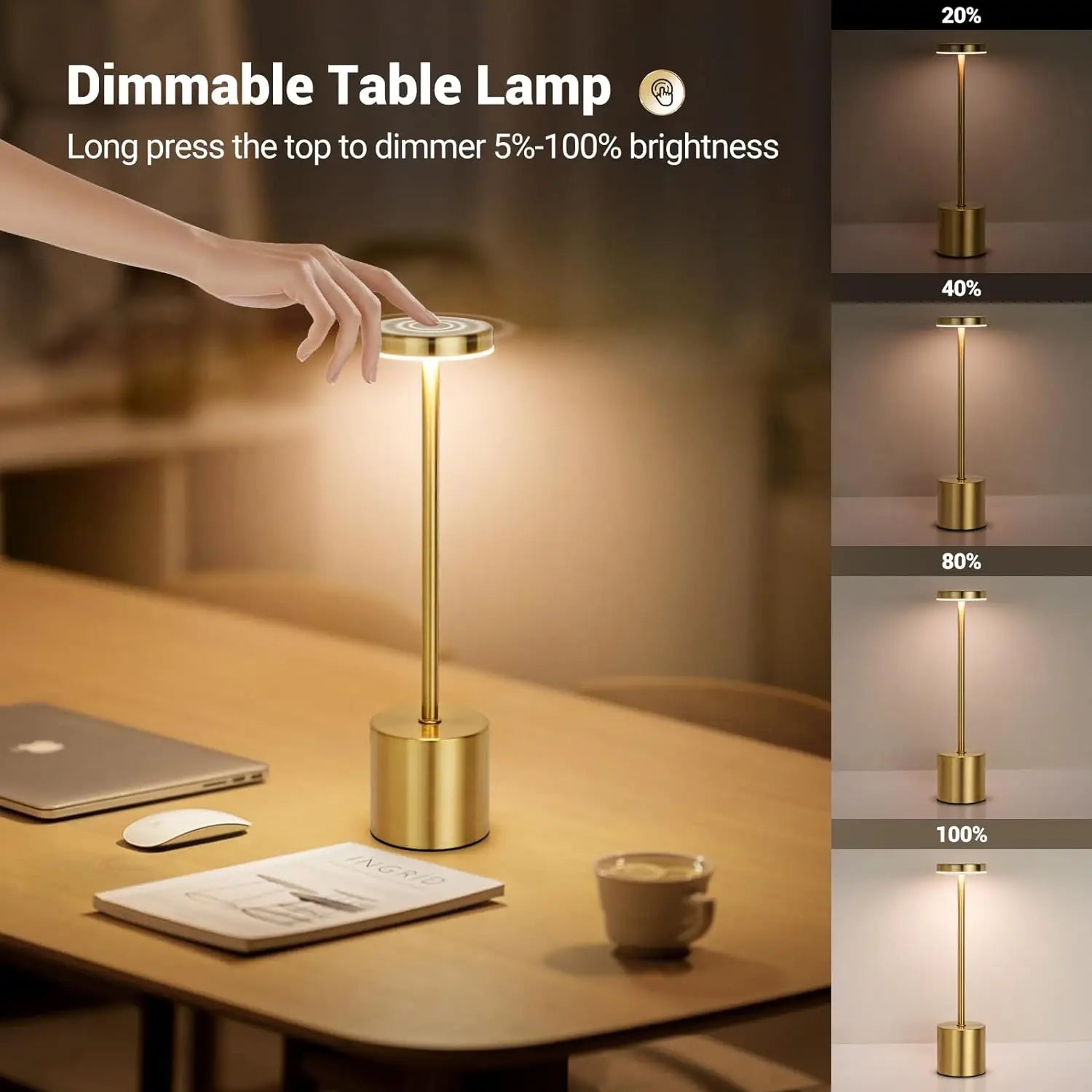 Luminária Touch AuraLux™