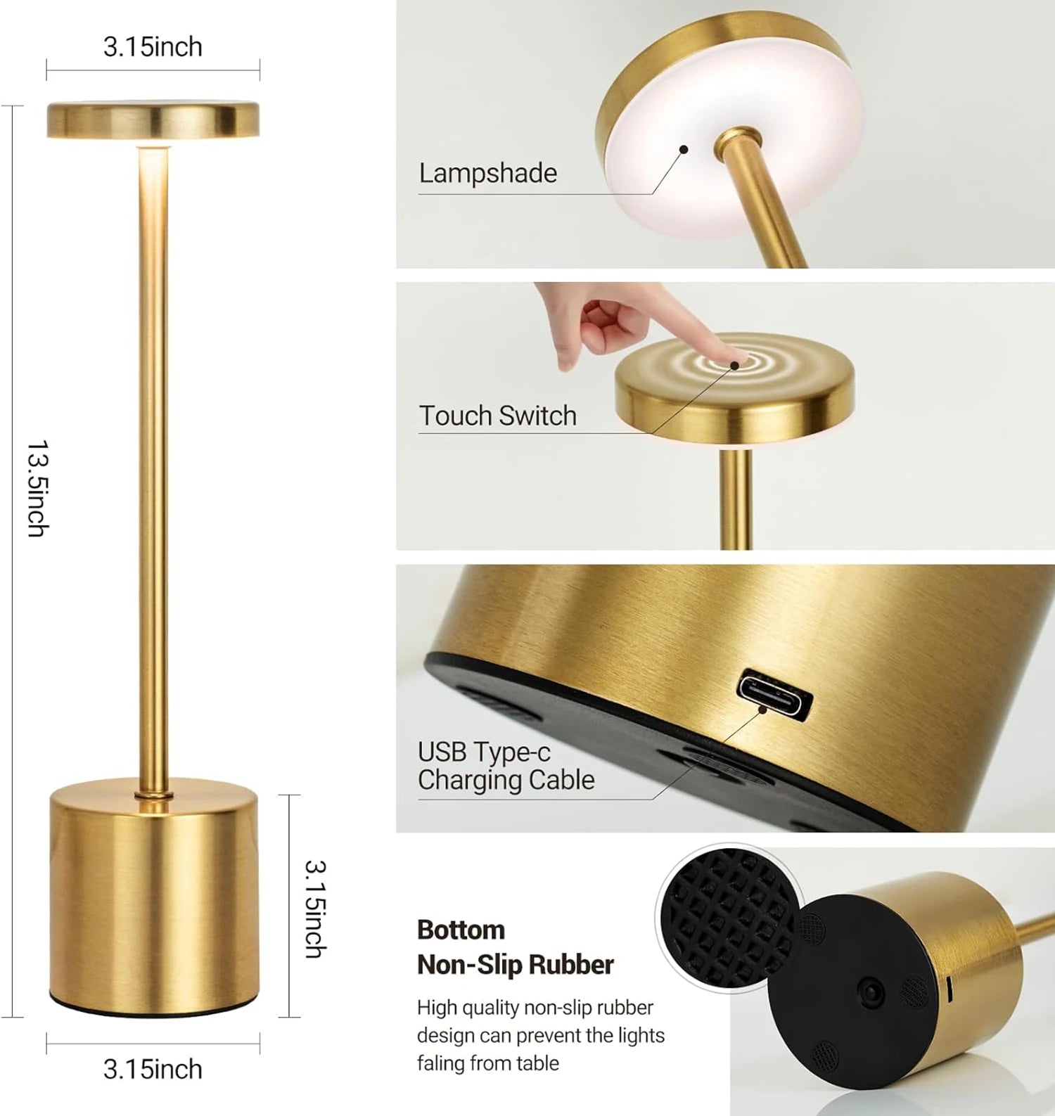 Luminária Touch AuraLux™