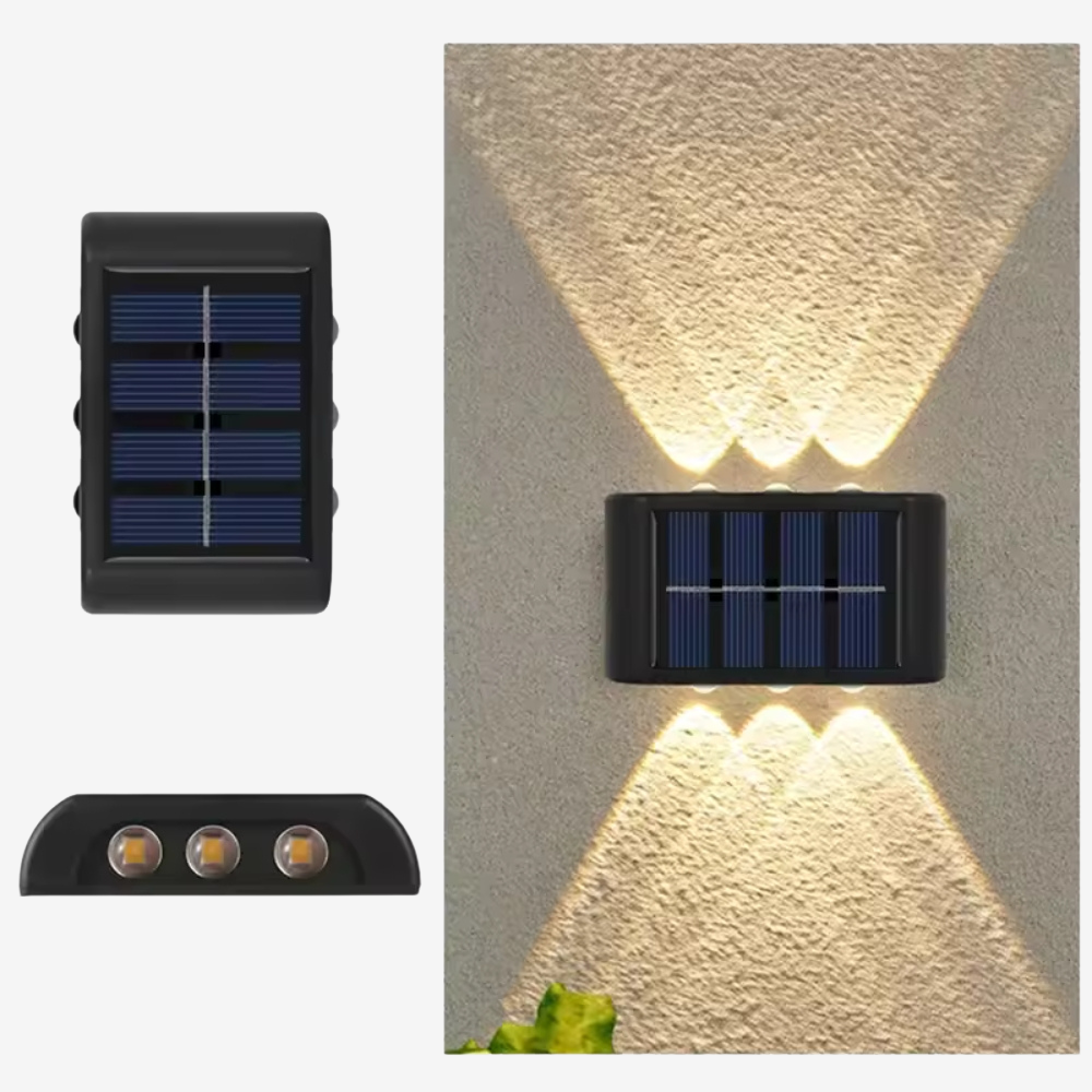 Lumine Solar Deco - Luminária de Parede LED com Energia Solar
