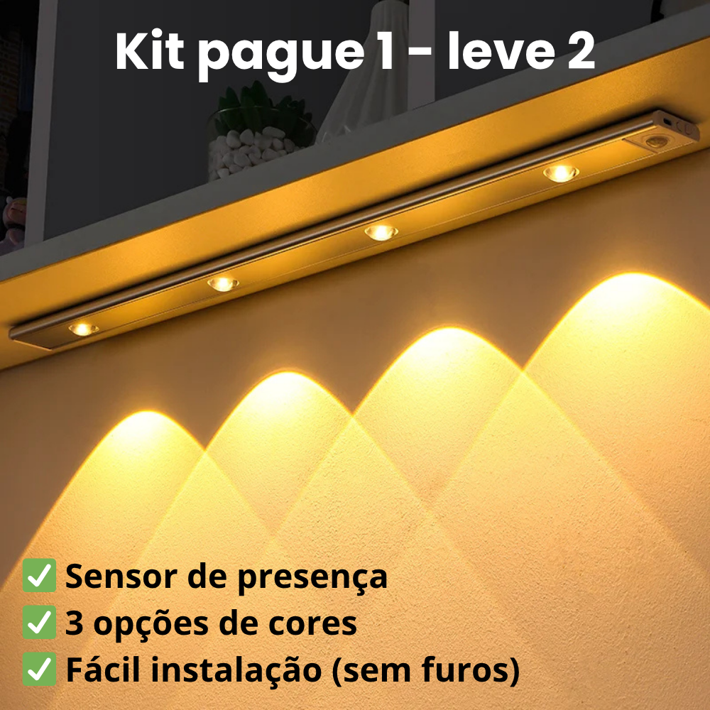 Luminária Inteligente LumiSense™ - Kit pague 1 leve 2